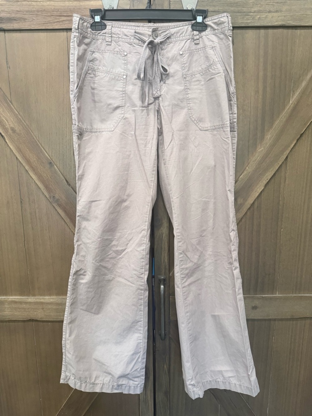 Y2K LONDONJEAN light taupe cotton drawstring Chino pants